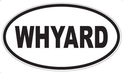 WHYARD - Oval Sticker