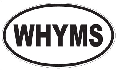 WHYMS - Oval Sticker