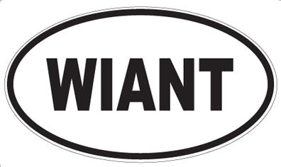 WIANT - Oval Sticker