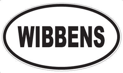 WIBBENS - Oval Sticker