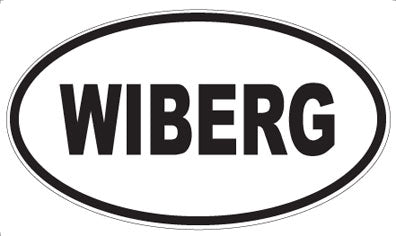 WIBERG - Oval Sticker