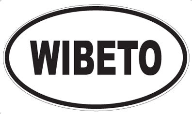 WIBETO - Oval Sticker