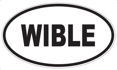 WIBLE - Oval Sticker
