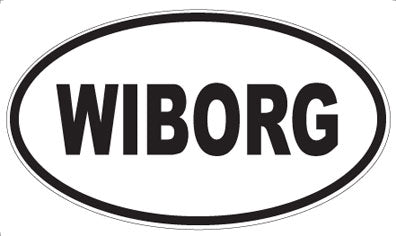 WIBORG - Oval Sticker