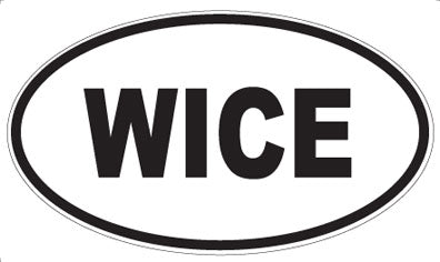 WICE - Oval Sticker