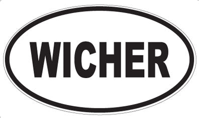 WICHER - Oval Sticker