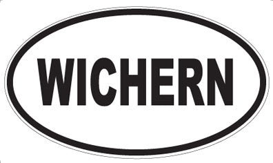 WICHERN - Oval Sticker