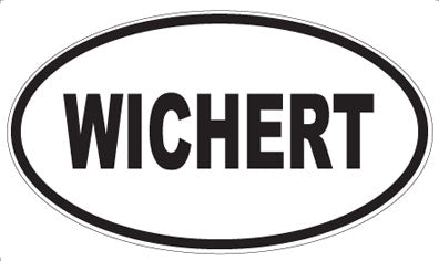 WICHERT - Oval Sticker