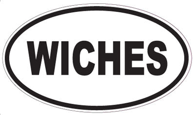 WICHES - Oval Sticker
