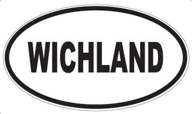 WICHLAND - Oval Sticker