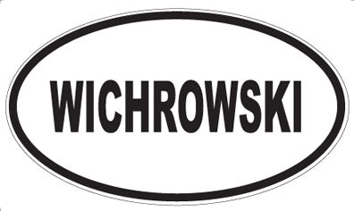 WICHROWSKI - Oval Sticker