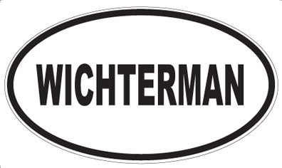 WICHTERMAN - Oval Sticker