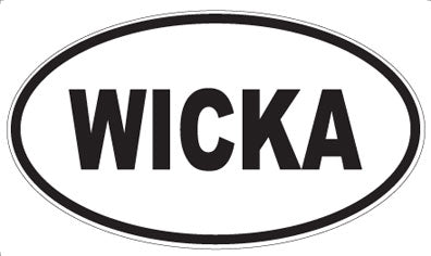 WICKA - Oval Sticker
