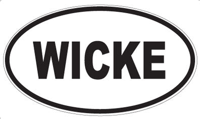 WICKE - Oval Sticker