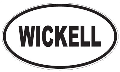 WICKELL - Oval Sticker