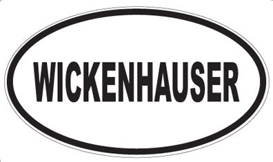WICKENHAUSER - Oval Sticker