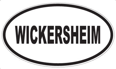 WICKERSHEIM - Oval Sticker