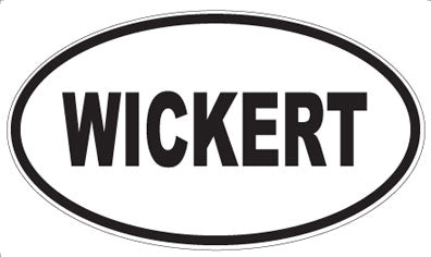 WICKERT - Oval Sticker
