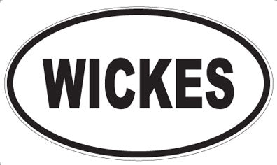 WICKES - Oval Sticker