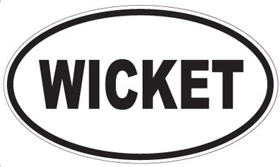 WICKET - Oval Sticker