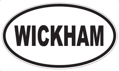 WICKHAM - Oval Sticker
