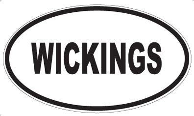 WICKINGS - Oval Sticker