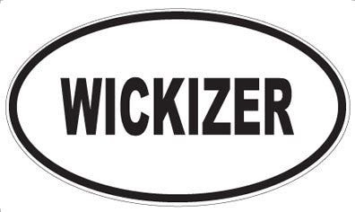 WICKIZER - Oval Sticker