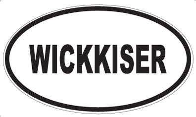 WICKKISER - Oval Sticker
