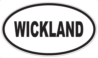 WICKLAND - Oval Sticker