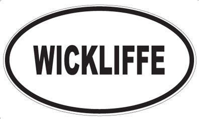WICKLIFFE - Oval Sticker