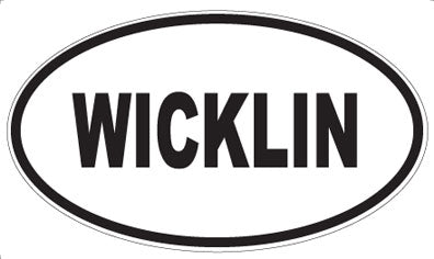 WICKLIN - Oval Sticker