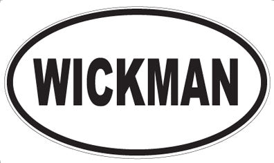 WICKMAN - Oval Sticker