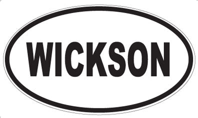 WICKSON - Oval Sticker
