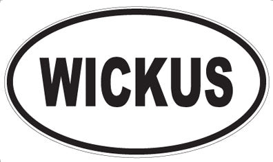 WICKUS - Oval Sticker