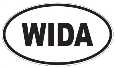 WIDA - Oval Sticker