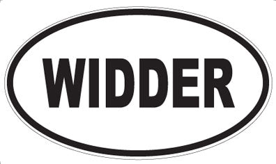 WIDDER - Oval Sticker