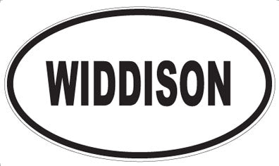 WIDDISON - Oval Sticker