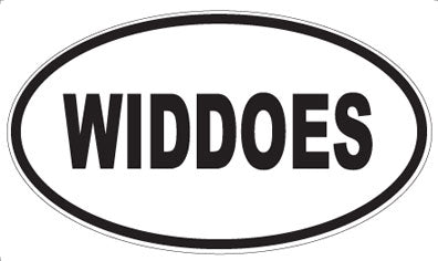 WIDDOES - Oval Sticker