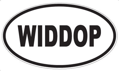 WIDDOP - Oval Sticker