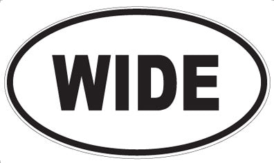 WIDE - Oval Sticker