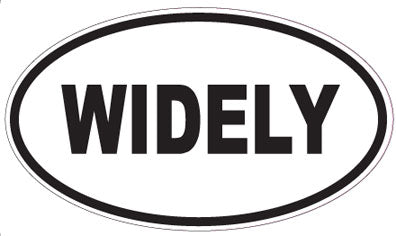WIDELY - Oval Sticker