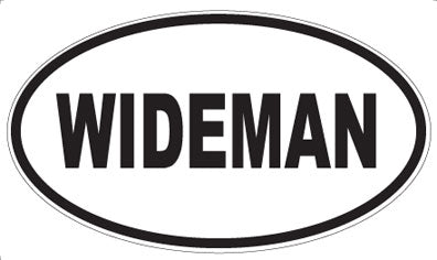WIDEMAN - Oval Sticker