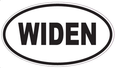 WIDEN - Oval Magnet