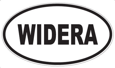 WIDERA - Oval Sticker