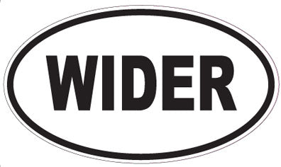WIDER - Oval Magnet