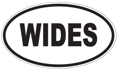 WIDES - Oval Sticker