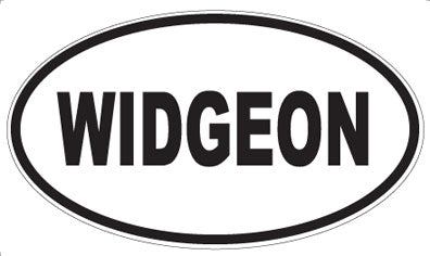 WIDGEON - Oval Sticker