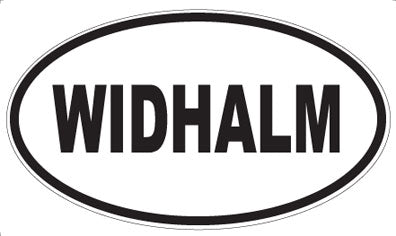 WIDHALM - Oval Sticker