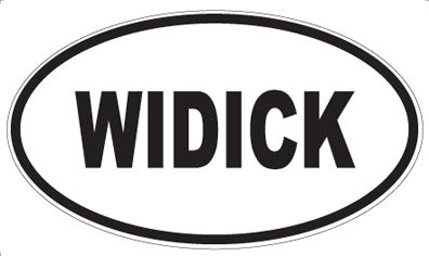 WIDICK - Oval Sticker