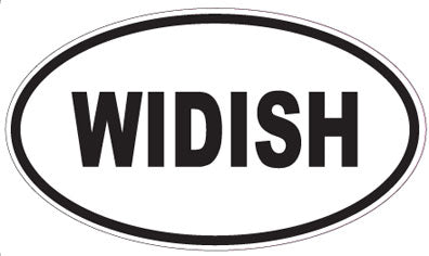 WIDISH - Oval Sticker